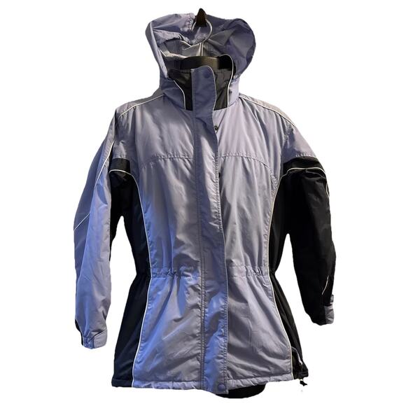 Columbia Winter Coat Ladies Medium / Jacket Light Blue / Navy Blue - Picture 1 of 13